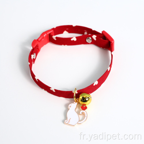 Collier de couleur bonbon chat mignon collier de chien de compagnie